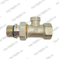 Вентиль д/термоголовки нижний прямой 3/4