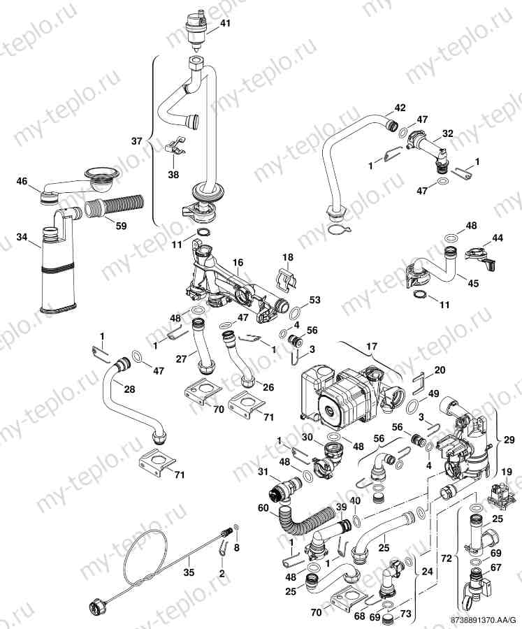 Запчасти Buderus Logamax GB072-24 купить в Симферополе