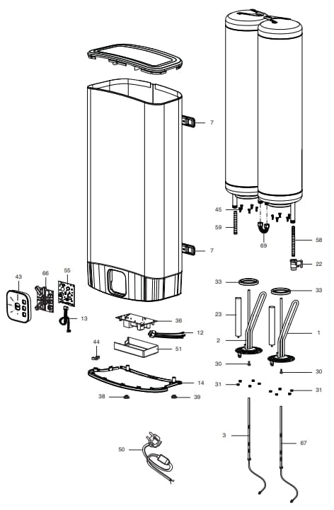 Запчасти Ariston ABS VLS EVO INOX PW 100 D купить в Симферополе