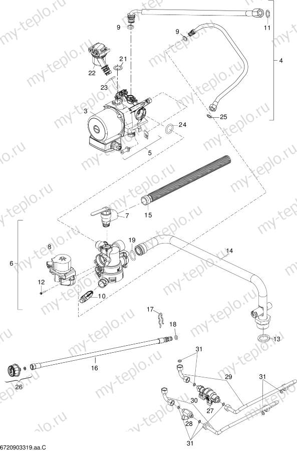 Запчасти Buderus Logamax U054-24 T купить в Симферополе