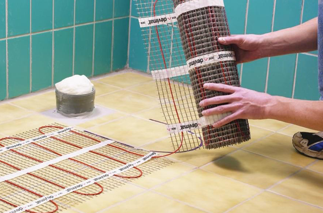 теплый пол под ламинат devi