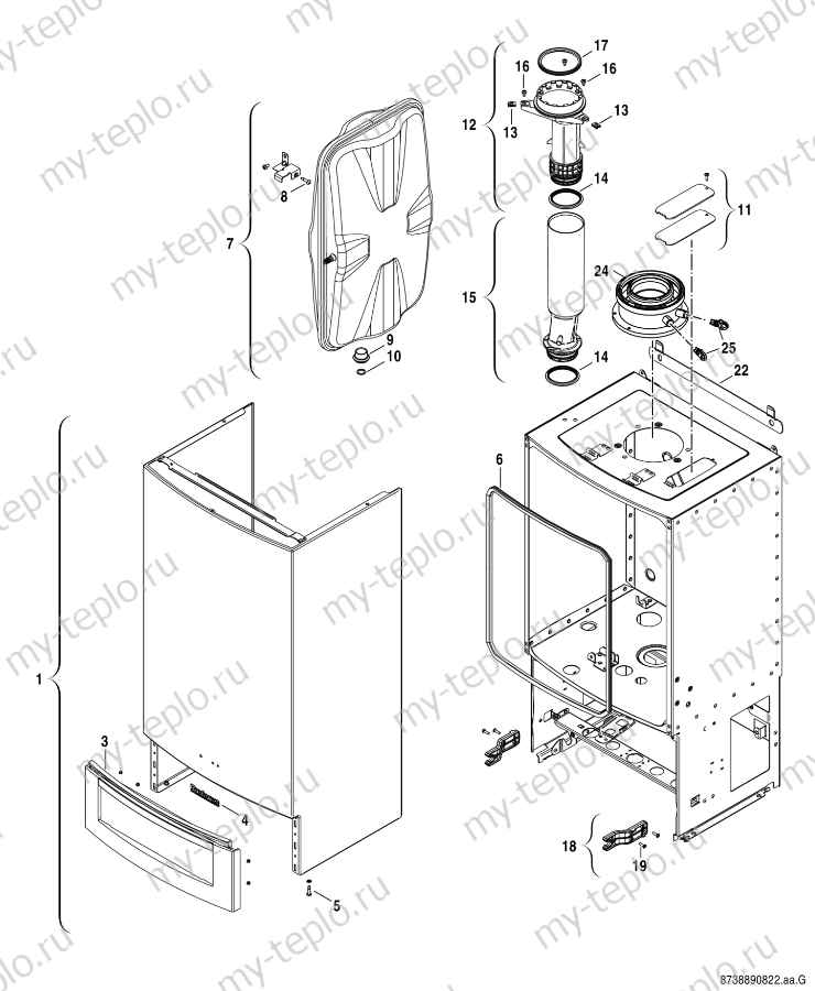 Запчасти Buderus Logamax GB072-24 купить в Симферополе